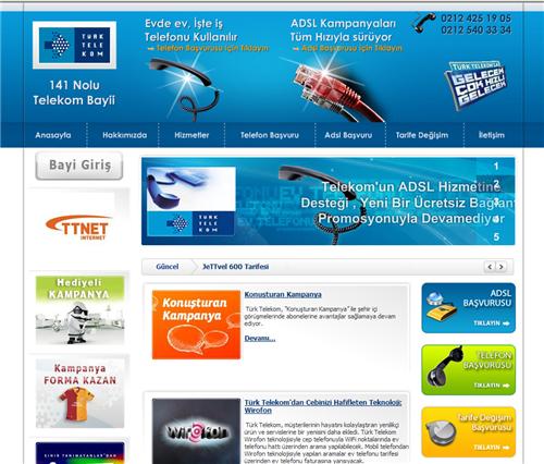 telekom web design