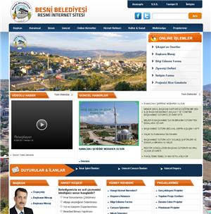 Besni Belediyesi web tasarım Projesi