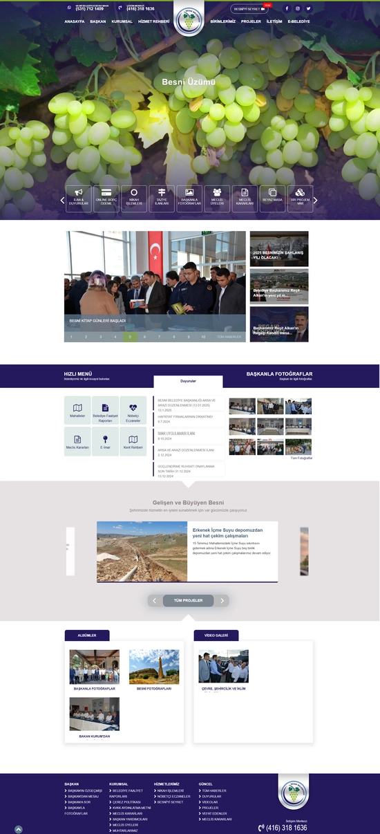 Besni Belediyesi Web Tasarımı