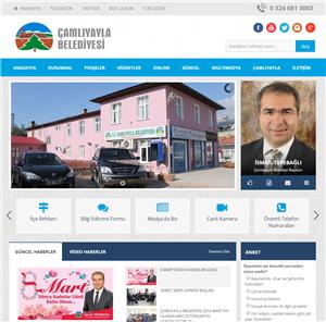 Çamlıyayla Belediyesi web portalı yenilendi.