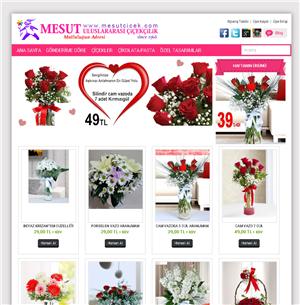 Çiçekciler için web tasarım