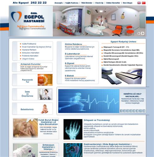 Egepol Hastanesi web tasarımı