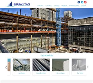 Egesan Yapı web tasarım projesi tamamlandı.