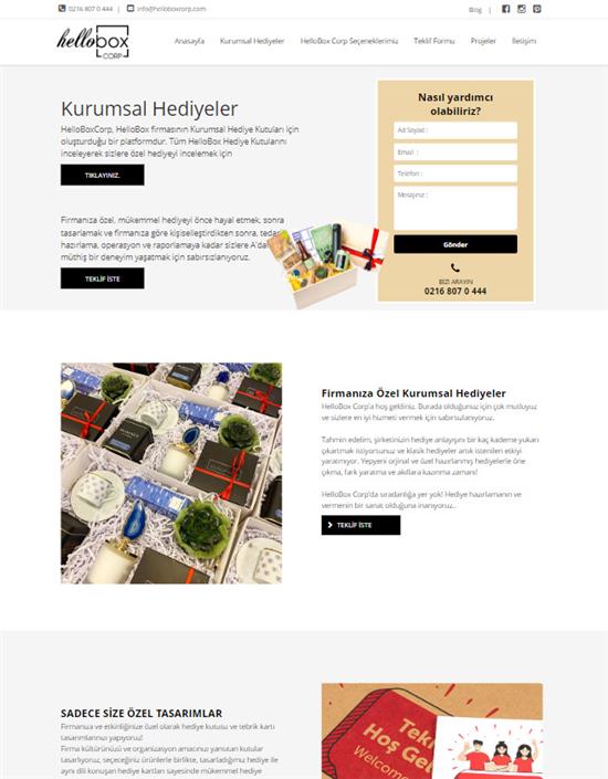 Helloboxcorp web tasarımı
